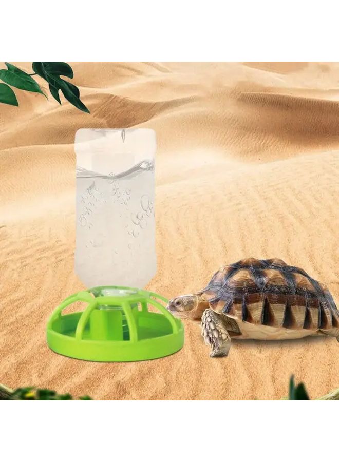 موزع مياه تلقائي أخضر يعمل بالجاذبية للسلاحف والسحالي والهامستر - Image 3